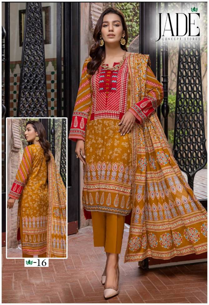 Jade Jahan Ara 2 Karachi Cotton Casual Wear Fancy Dress Material Collection